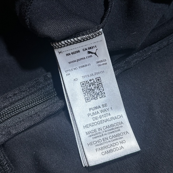 Puma Scuderia Ferrari F1 Formula 1 Racing Flag Track Jacket Black Mens 2XL - Picture 6 of 8